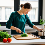 가정에서의 제로웨이스트 실천 방법 - Zero Waste Kitchen**

A bright and organized kitchen scene, featuring reusable containers, a compost...